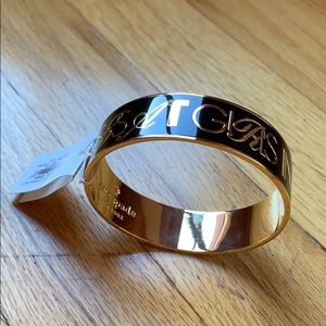 NWT Kate Spade NY Wide Idiom Bangle Bracelet